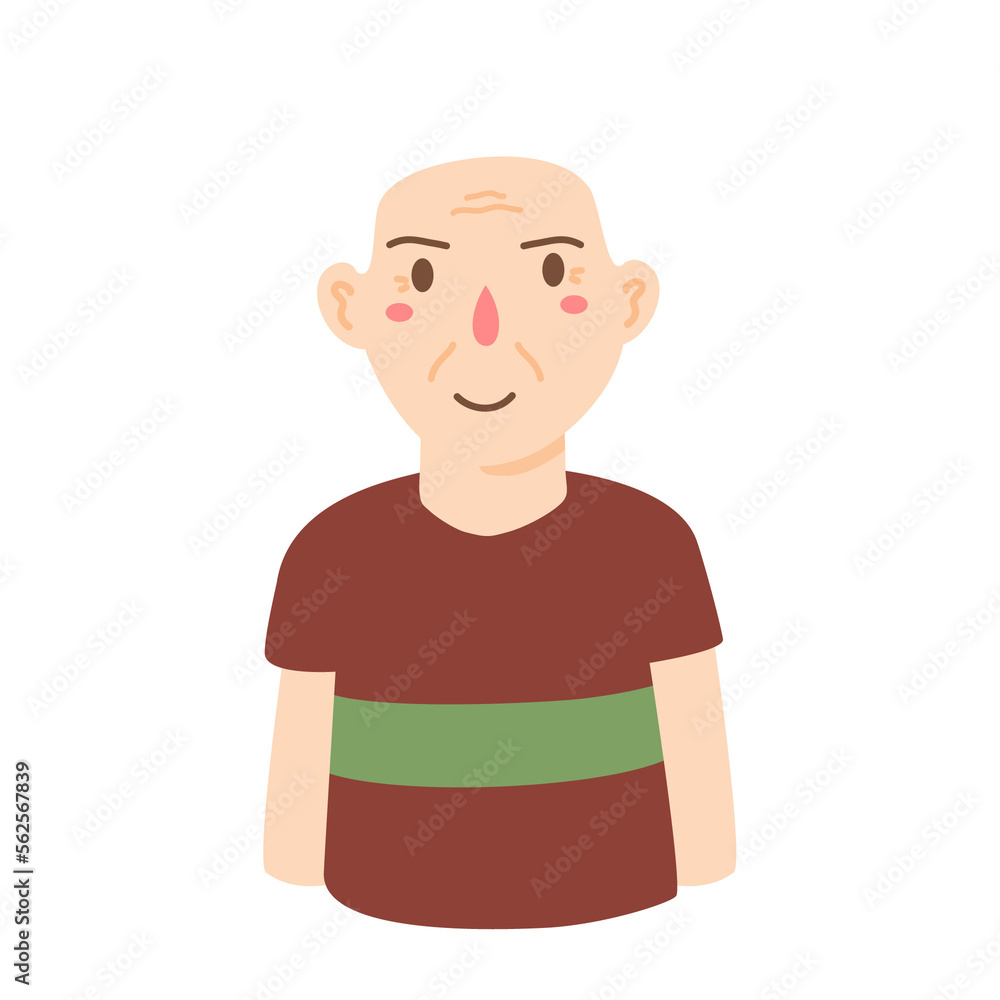 cartoon senior elderly old man cartoon senior elderly old man