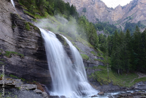 The Rouget waterfall is a waterfall of the Giffre Valley in the town of Sixt-Fer-à-Cheval.