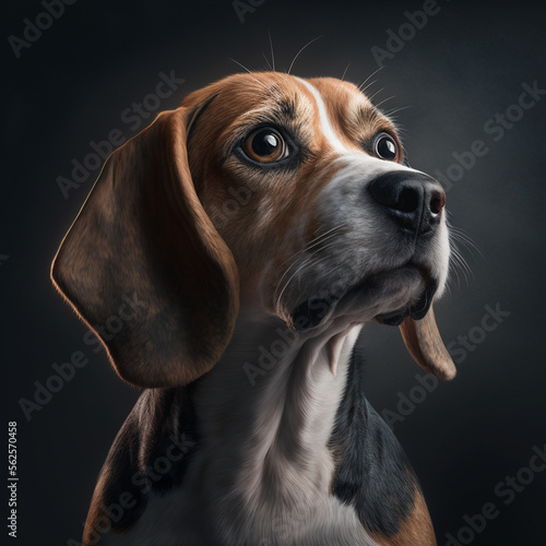 portrait of a dog beagle