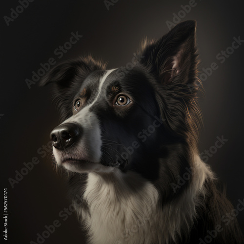portrait of a dog border collie © Yaoso