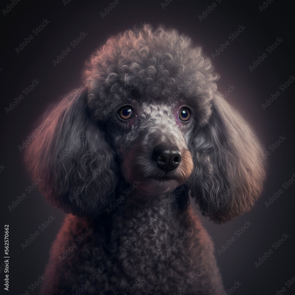 portrait of a dog Poodle