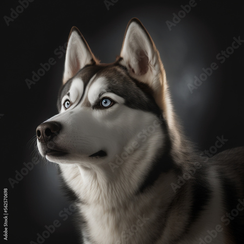 portrait of a dog siberian husky © Yaoso