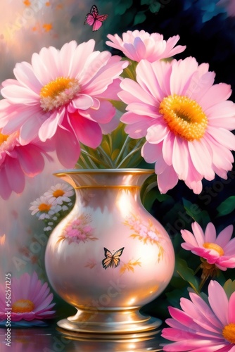 flowers in vase © nicepixels
