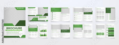 minimalist business brochure template with simple style and modern layout 