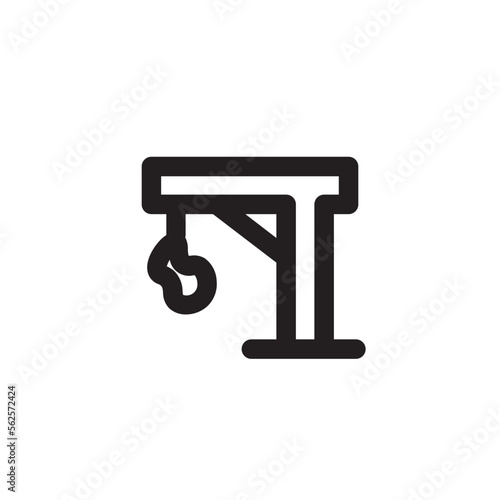 Gallows Outline Icon
