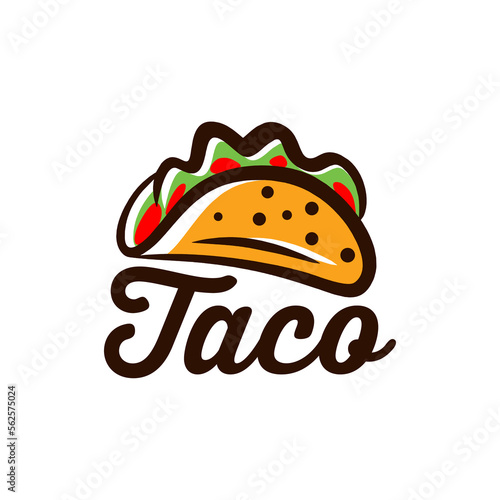 taco fast food logo design symbol