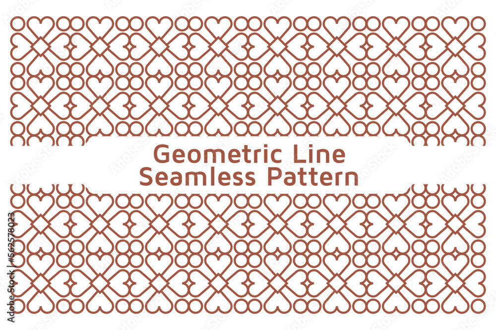 Background Texture in Geometric Line Ornamental Style