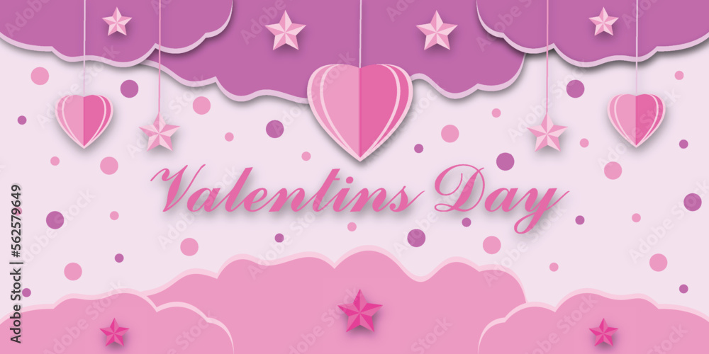 Valentine's day celebration background full of love