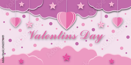 Valentine's day celebration background full of love