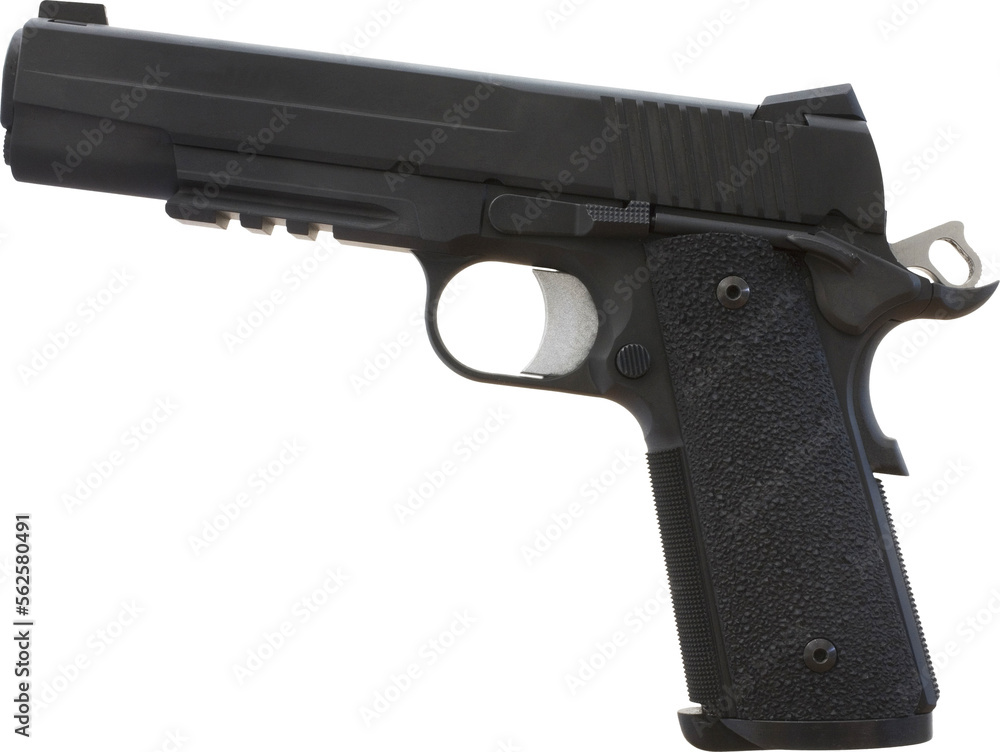 Dark and black duty handgun