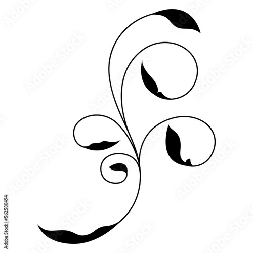 floral element vector icon symbol logo clipart isolated. vector illustration. vector illustration isolated on white background.