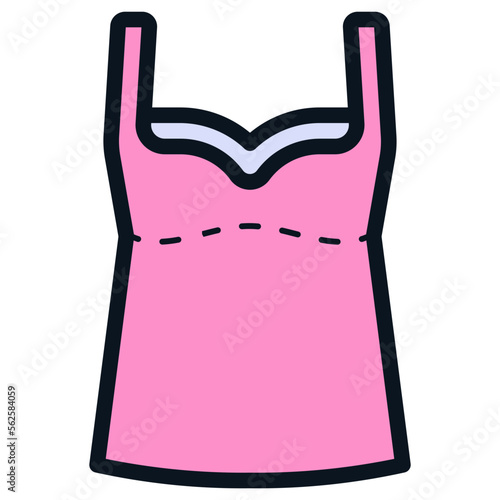 nightgown tank top illustration