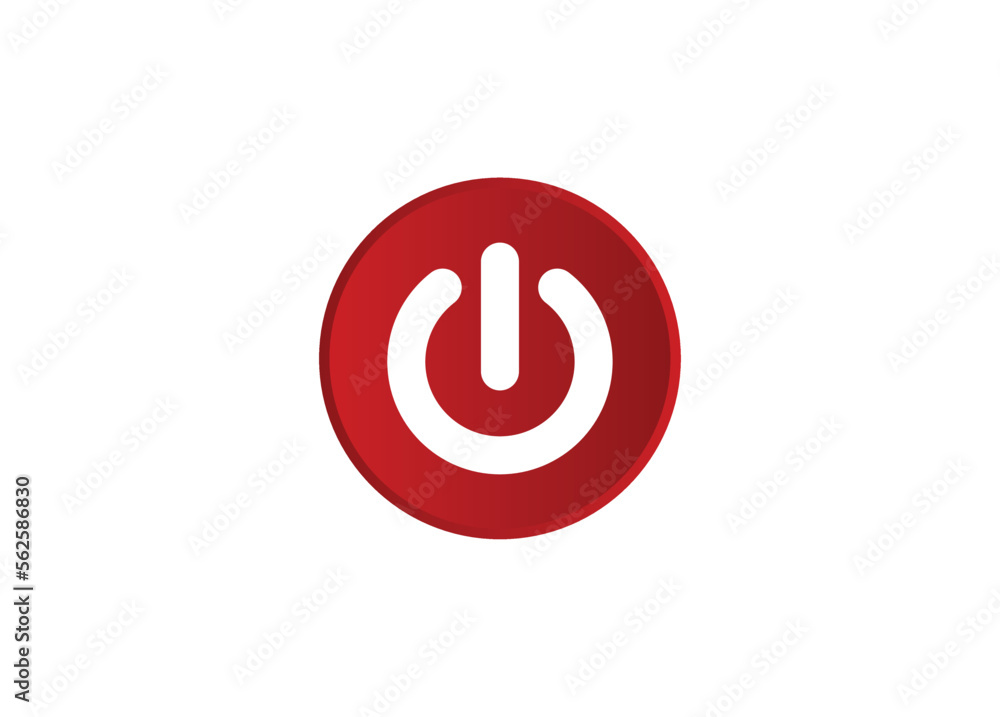 Power button vector isolated. eps 10. Power button vector isolated. eps 10.
