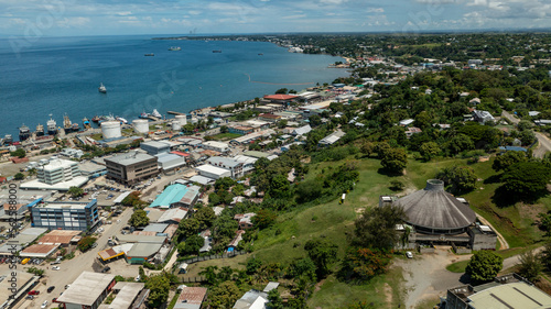 Photos View of the National Parliament and Honiara city looking eastward