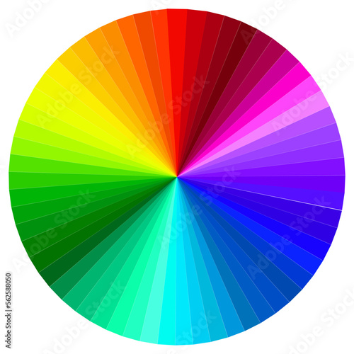 round circle color palette. Gradient color. Vector illustration.