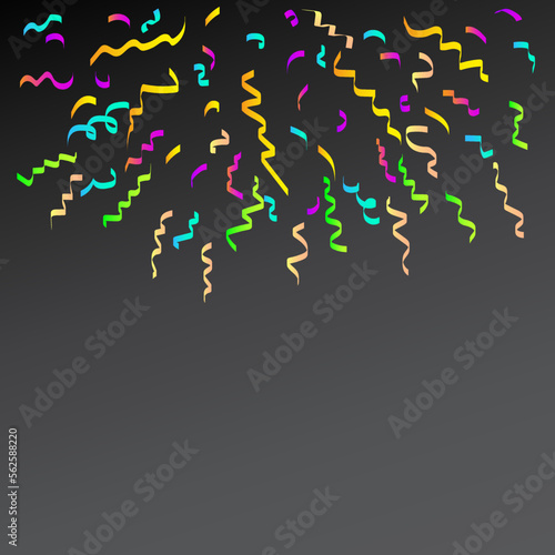 Fototapeta Naklejka Na Ścianę i Meble -  Colored confetti. Party, birthday background, confetti, festive, surprise. Vector illustration.