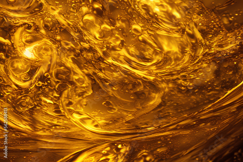 abstract artwork of amber liquid - Generative AI