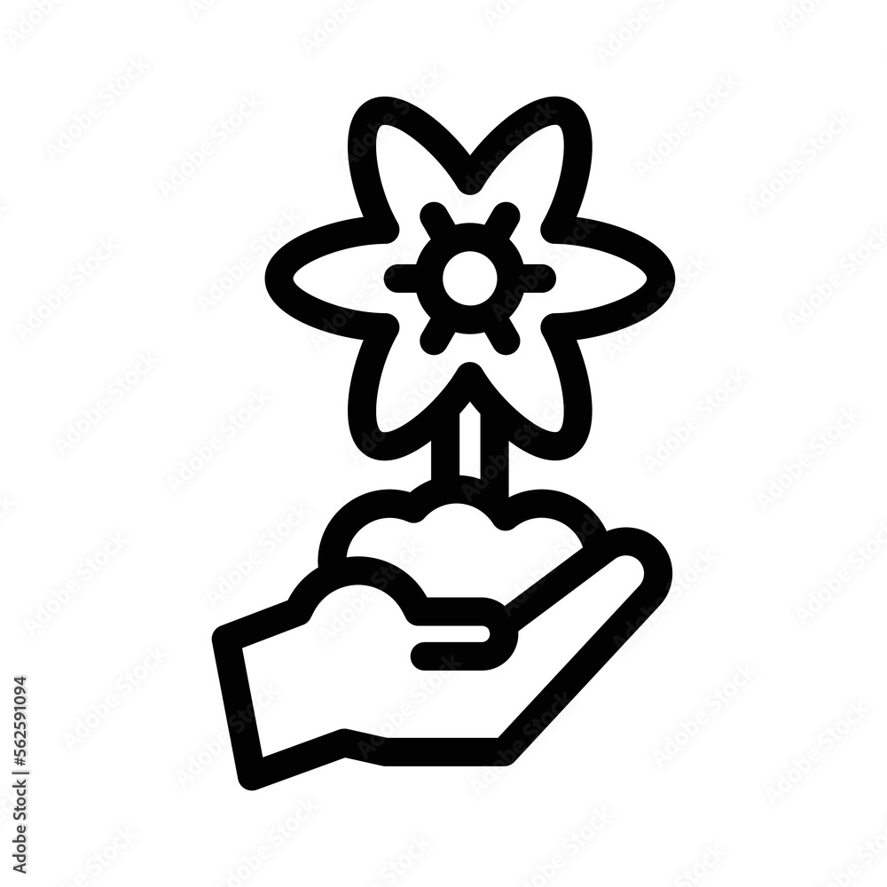 flower line icon illustration vector graphic flower line icon illustration vector graphic