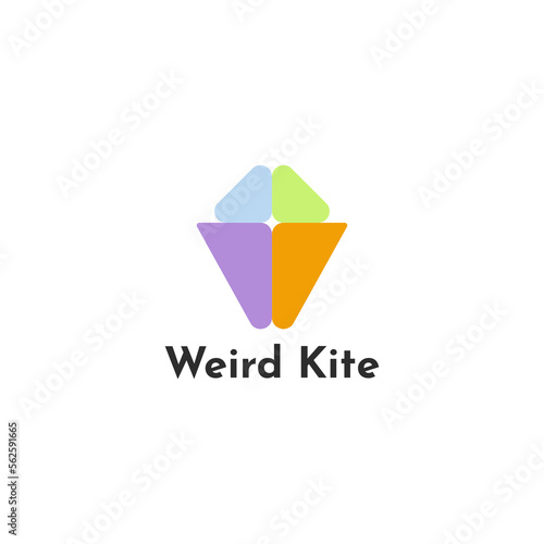 Free Download Kite logo with a unique shape. - GFXLoad