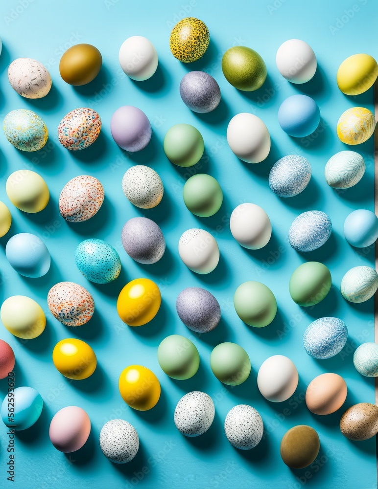 blue easter eggs on blue background blue easter eggs on blue background