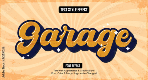 Vintage Editable Text effect Premium Vector