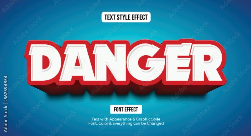 Red Alert, Editable text style effect - obrazy, fototapety, plakaty 