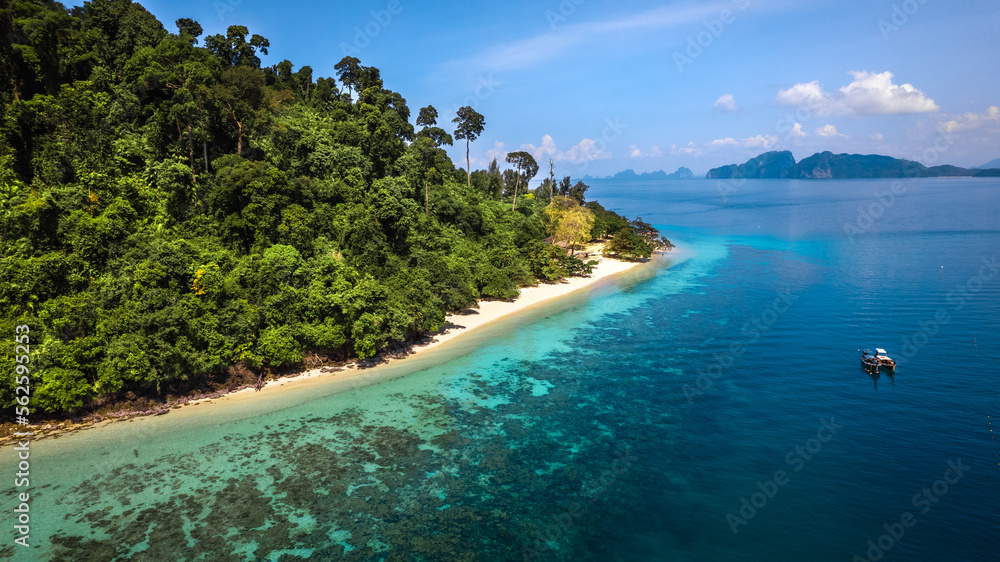 Tropical island in Andaman Sea Southern Thailand