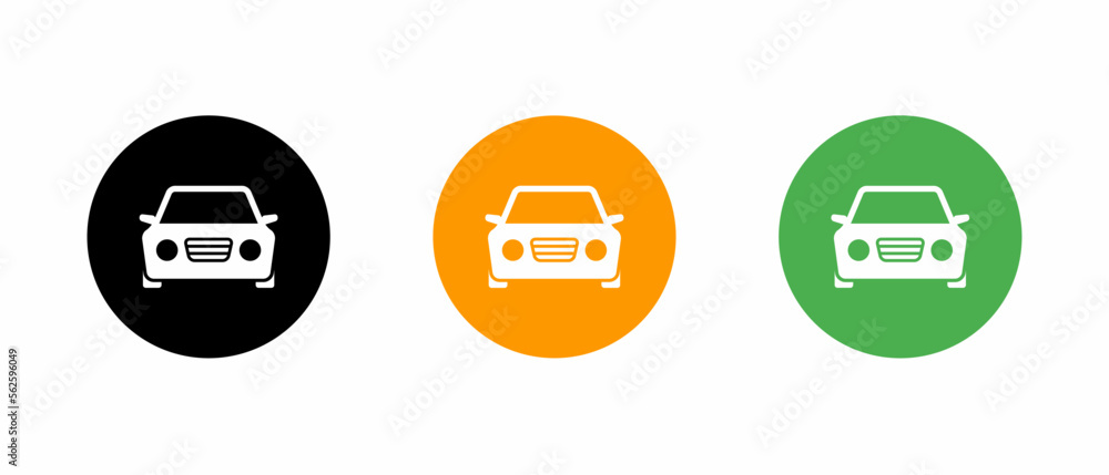 Car icon vector template illustration set. Stock vector. Car icon vector template illustration set. Stock vector.