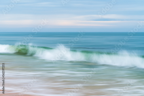 Dreamy waves crashing on a beautiful Florida beach