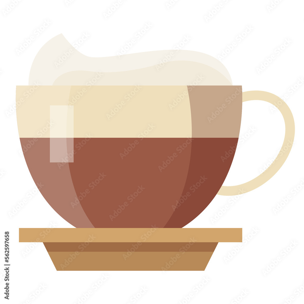 coffee cup. Flat icon. PNG file transparency background coffee cup. Flat icon. PNG file transparency background