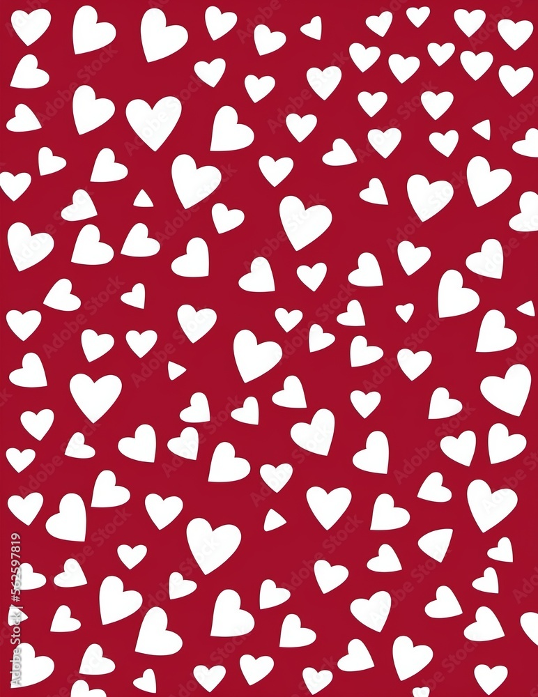 valentine's day background with hearts. vector illustration