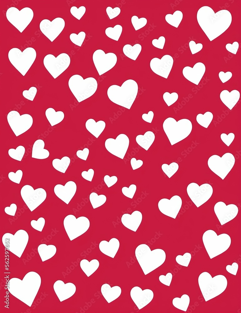 valentine's day background with hearts. vector illustration