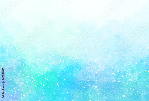 背景素材_水彩テクスチャ_青