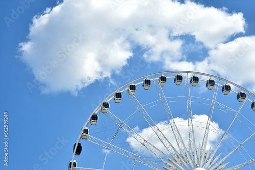 Perspective of SkyView Atlanta Ferris Wheel from Centennial Olympic Park photo