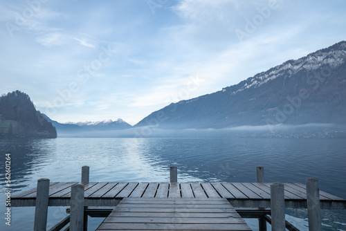 A small wooden port for personal watercraft or yacht.