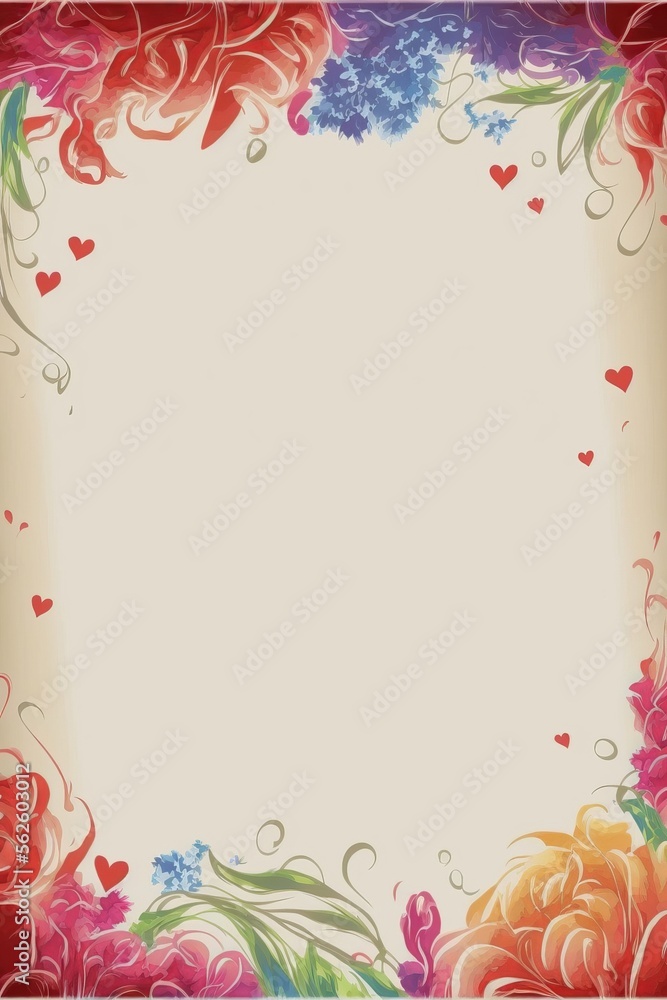 Valentines Day letter paper (generative AI) Valentines Day letter paper (generative AI)