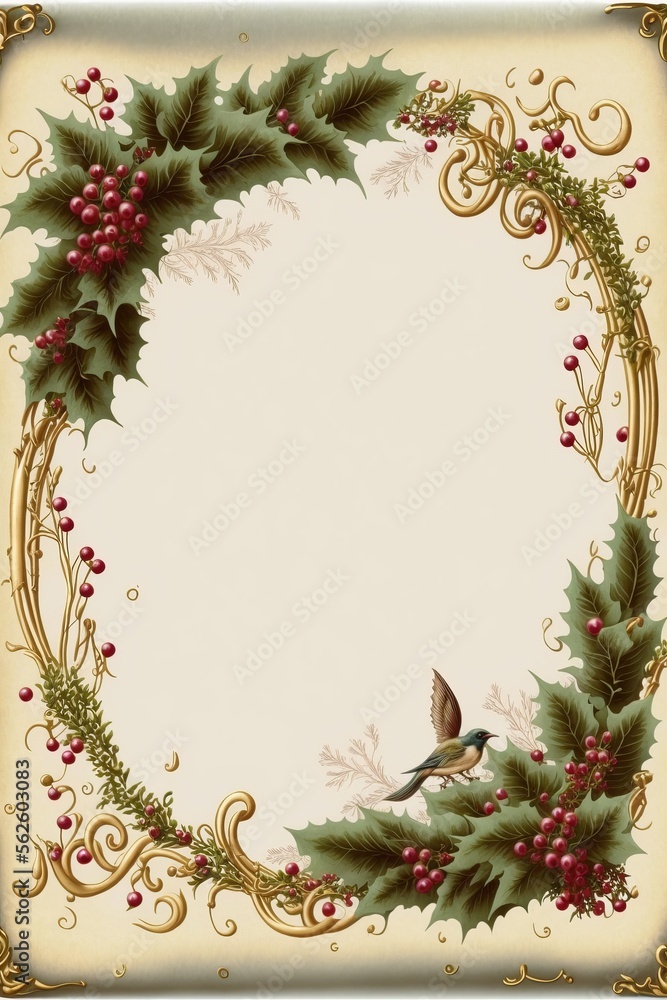 Christmas letter paper (generative AI) Christmas letter paper (generative AI)