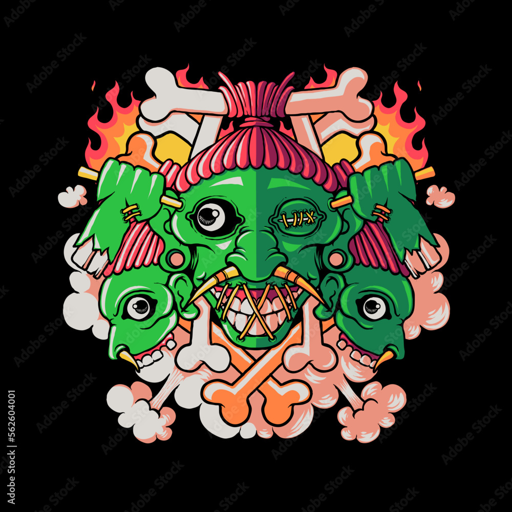 Fototapeta premium shrunken head