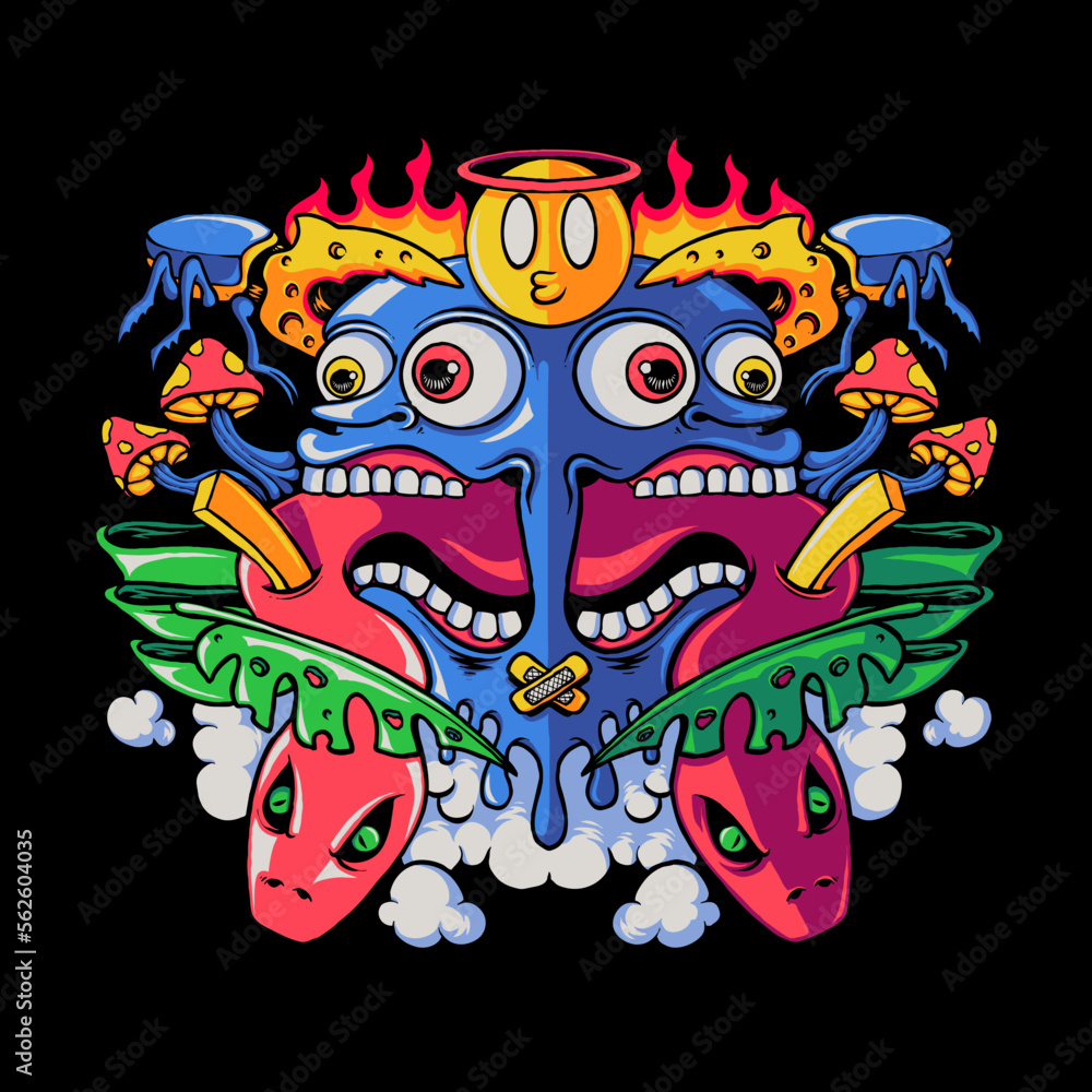 Toxic abstract face Toxic abstract face