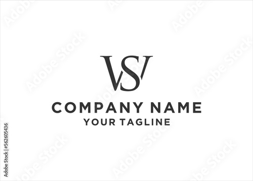  initial Letter WS Logo Design Vector