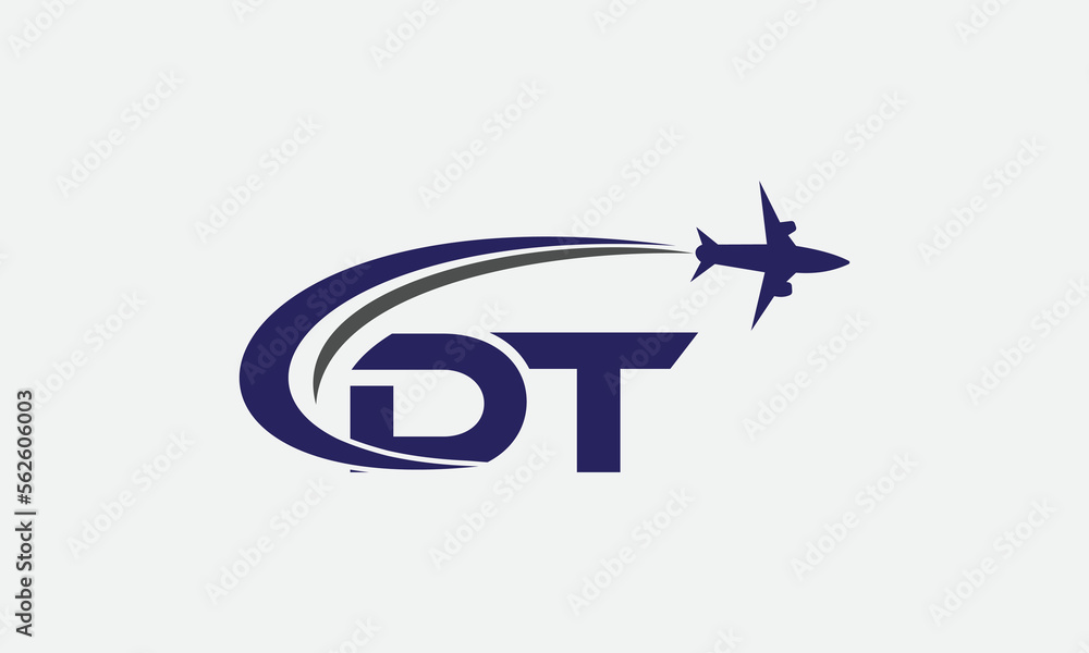 Tour and travel logo design, Airline agency symbol and aviation company monogram vector Tour and travel logo design, Airline agency symbol and aviation company monogram vector