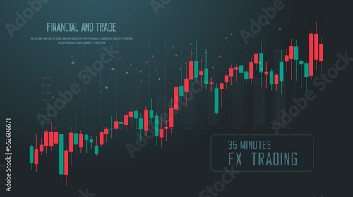 25 minute time Frame FX trade, up trend in Stock market or forex trading graph in graphic concept suitable for financial investment or Economic trends business idea and all art work design.