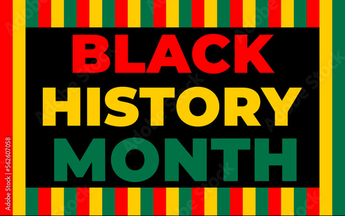 Black history month 2023 Celebration Background.  Black History Month text with human Fist and Seamless Pattern. Celebrated annually in February in the USA and Canada.