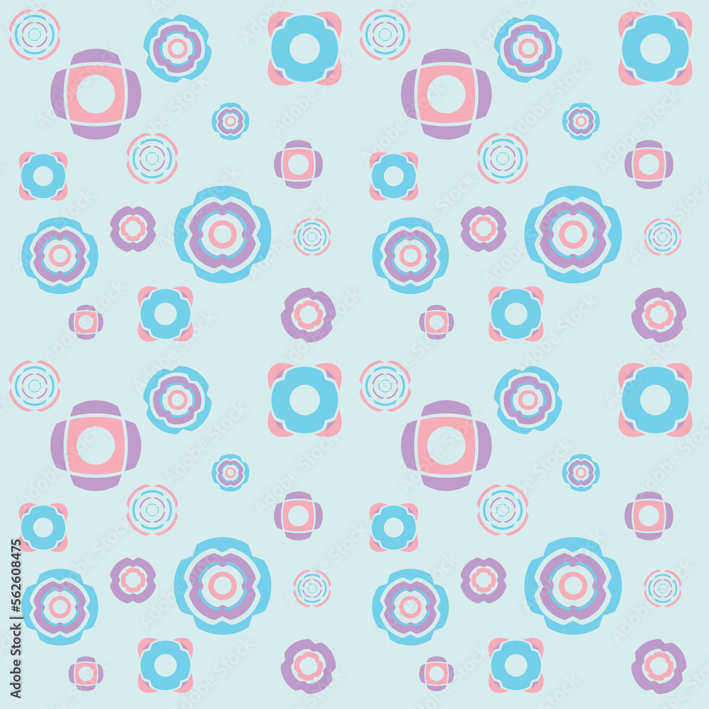 abstract cute geometric shape semless pattern 