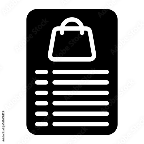 shopping list icon