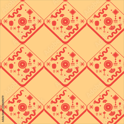 seamless pattern lunar new year