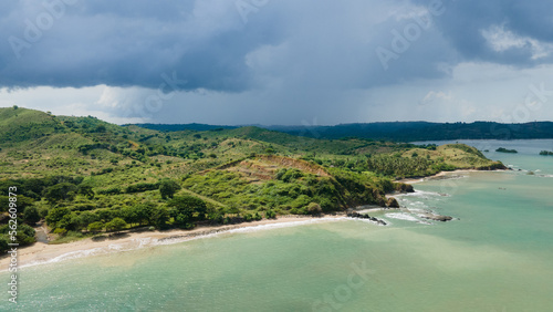 Tropical Aerial view of tropical island