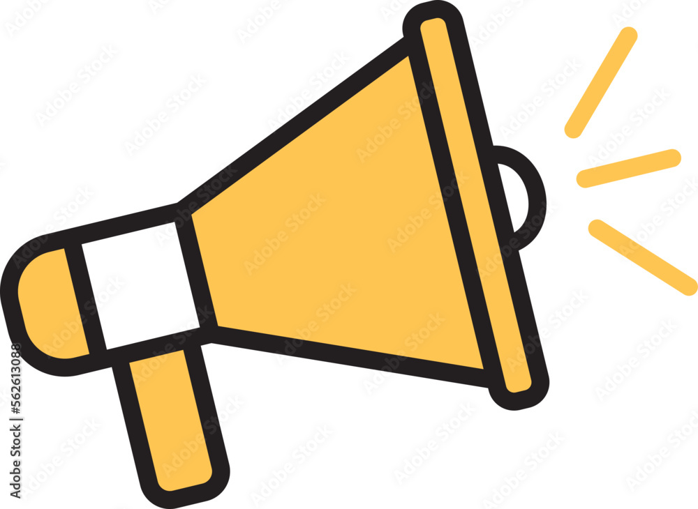 Loudspeaker icon. Megaphone symbol vector illustration. Loudspeaker icon. Megaphone symbol vector illustration.