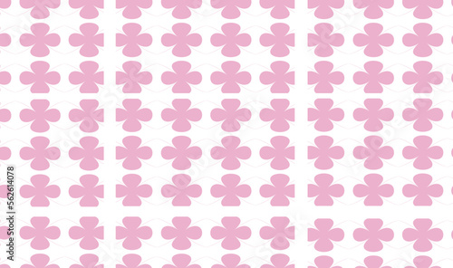 seamless pattern with pink hearts