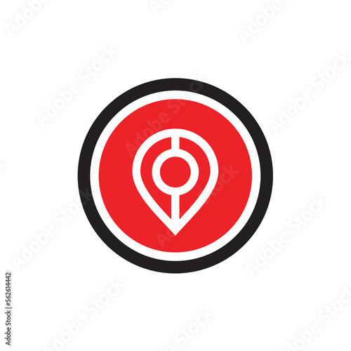 Free Download Location pointer logo design, map pin logo vector - GFXLoad